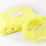Шапочка-берет полипропиленовая одноразовая Шарлотта, 12 г/м2, желтая 100 шт/упк