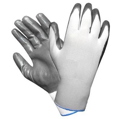 Перчатки нейлоновые с нитриловым покрытием