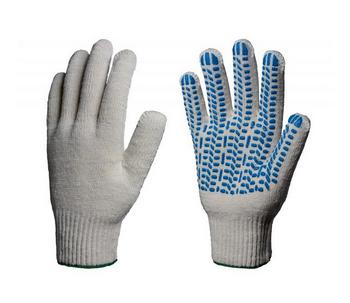 Перчатки х/б трикотажные с ПВХ протектор (6-нитей)